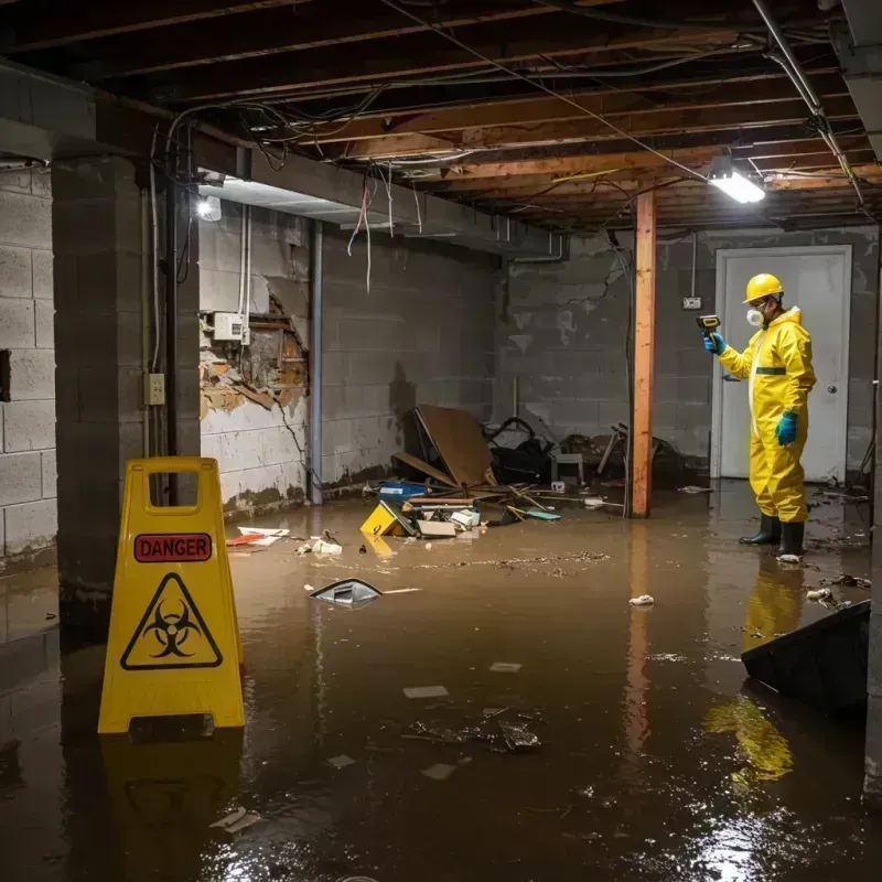 Flooded Basement Electrical Hazard in Derby, CO Property